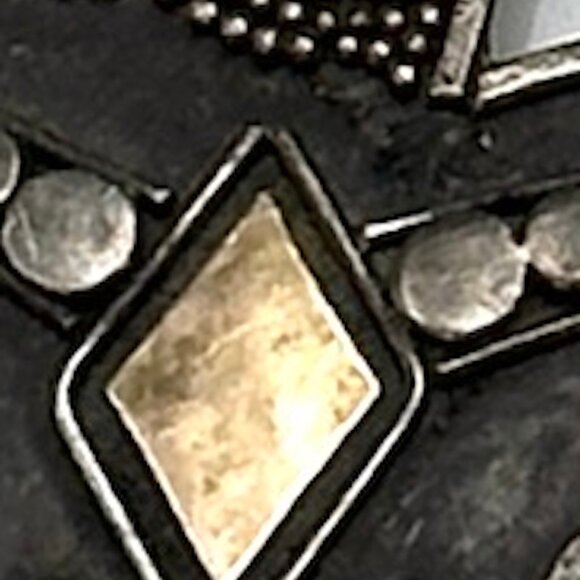 Vintage Sterling Silver & Gold Spirit Brooch  — Y2K Design — EUC - Picture 2 of 5